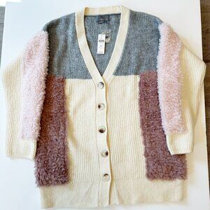 Anthropologie Olivia Textured Cardigan Sweater Size Medium Petite